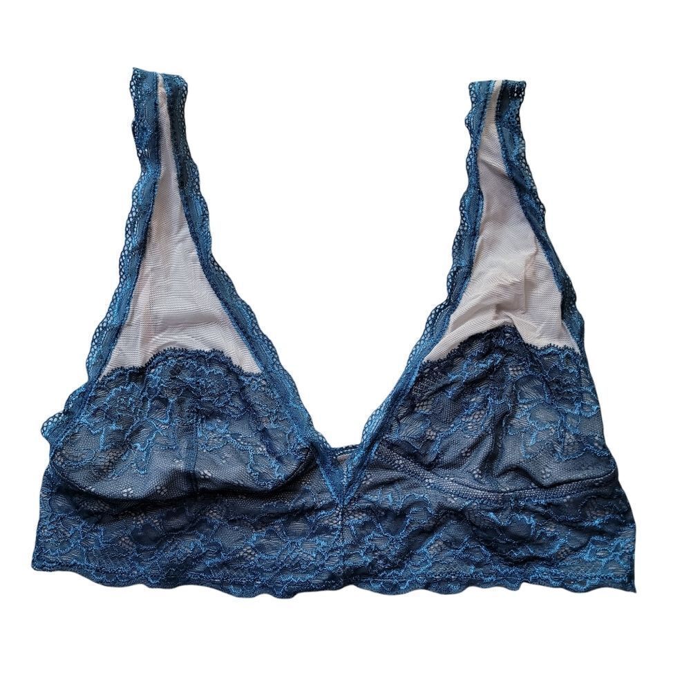 Free People blue lace bralette